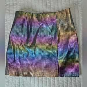 Discovery Iridescent Mini Skirt